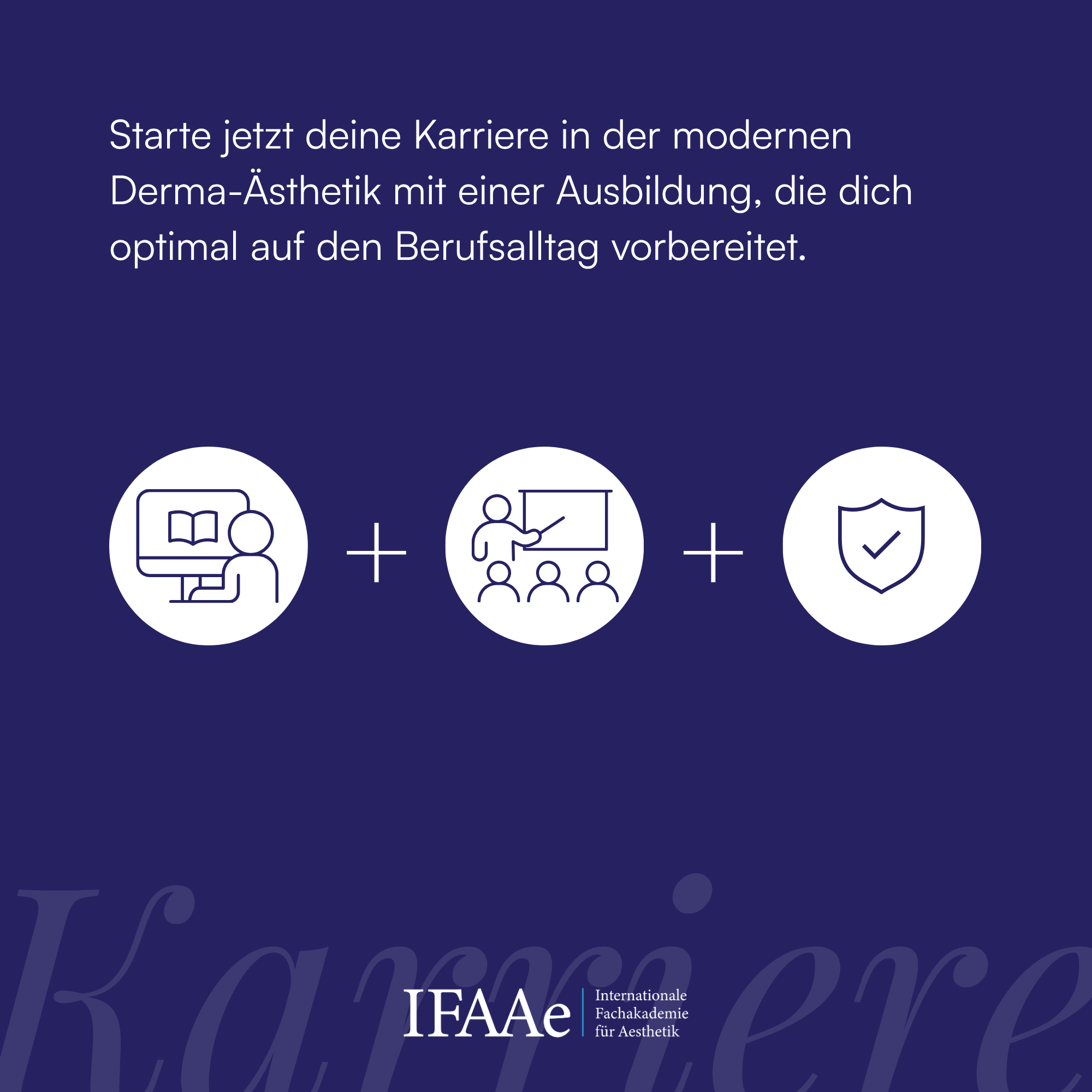 Kosmetikausbildung bei der IFAAE – Internationale Fachakademie für Derma-Ästhetik