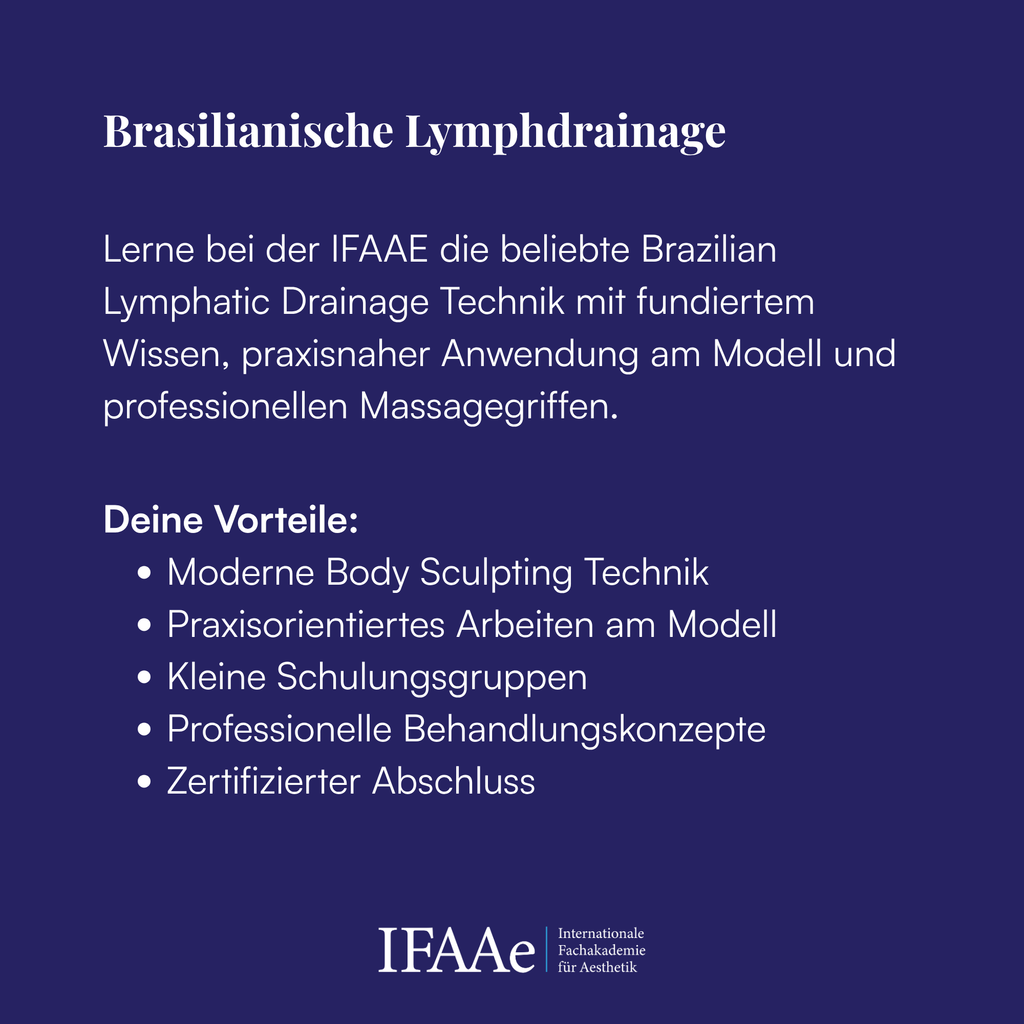 brasilianische lymphdrainage lernen tageskurs mit zertifikat