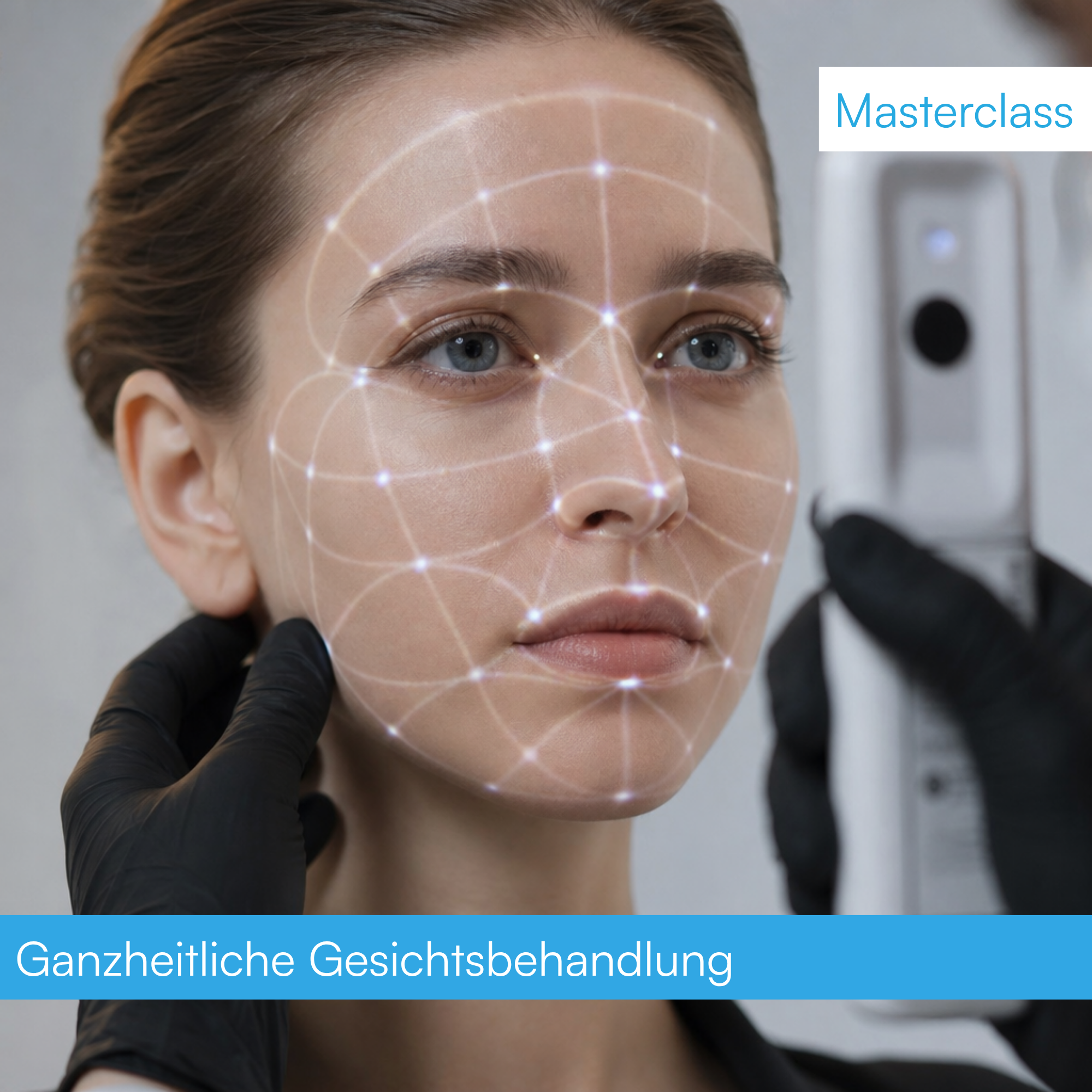 Praktische Hyaluron-Anwendung während einer Masterclass für ganzheitliche Gesichtsbehandlung