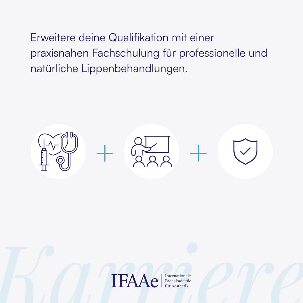 Ärzte und Heilpraktiker lernen Lippenunterspritzung im Einsteigerkurs der IFAAe